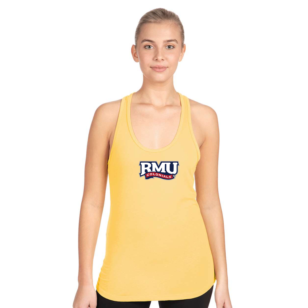 Women's Robert Morris Colonials Logo Next Level Ideal Racerback Tank