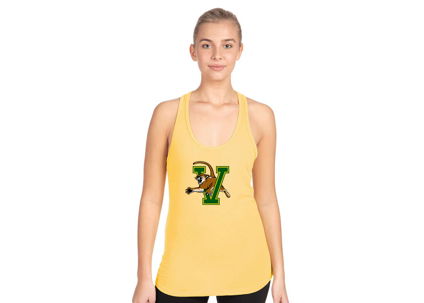 Women's Vermont Catamounts Next Level Ideal Racerback Tank