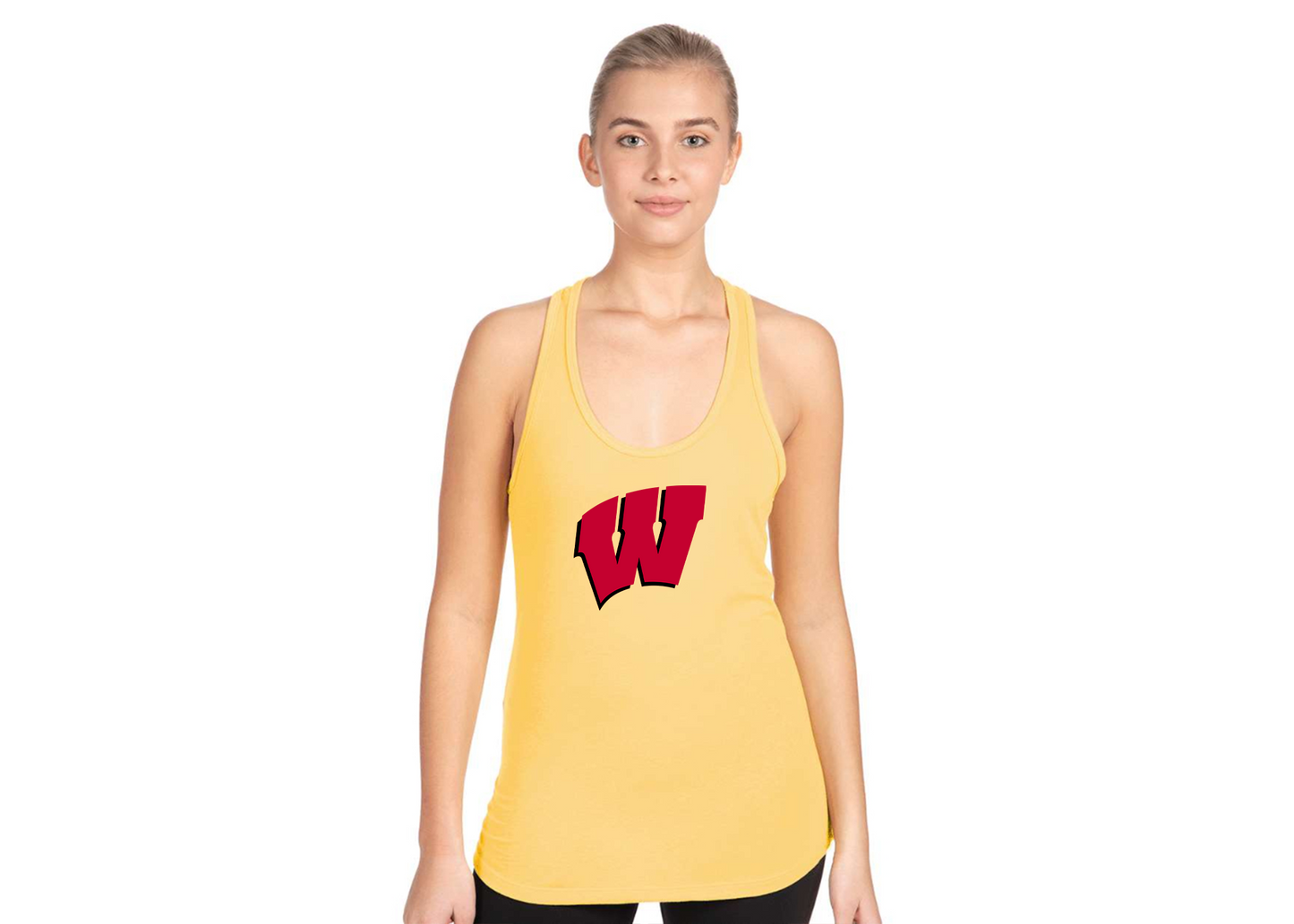 Women's Wisconsin Badgers Next Level Ideal Racerback Tank