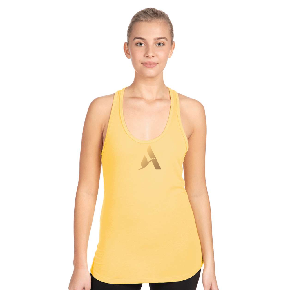 Women's Accor Golden Logo Next Level Ideal Racerback Tank