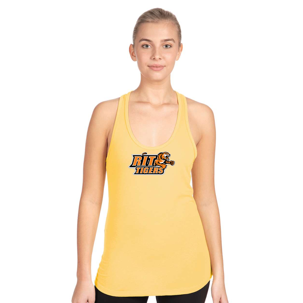 Women's RIT Tigers Logo Next Level Ideal Racerback Tank