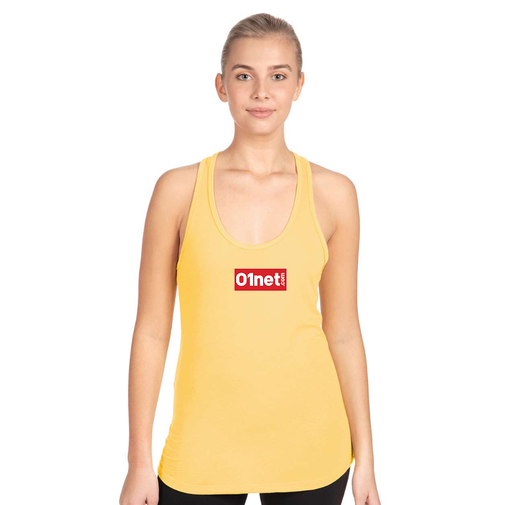 Women's 01net Logo Next Level Ideal Racerback Tank