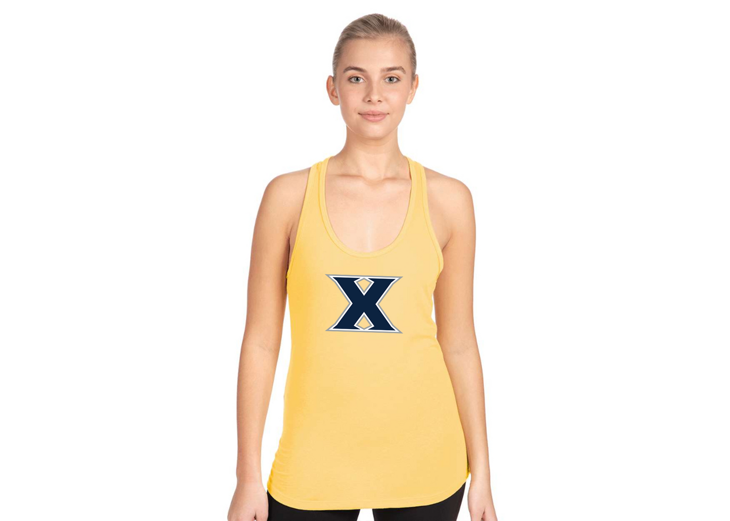 Women's Xavier Musketeers Next Level Ideal Racerback Tank