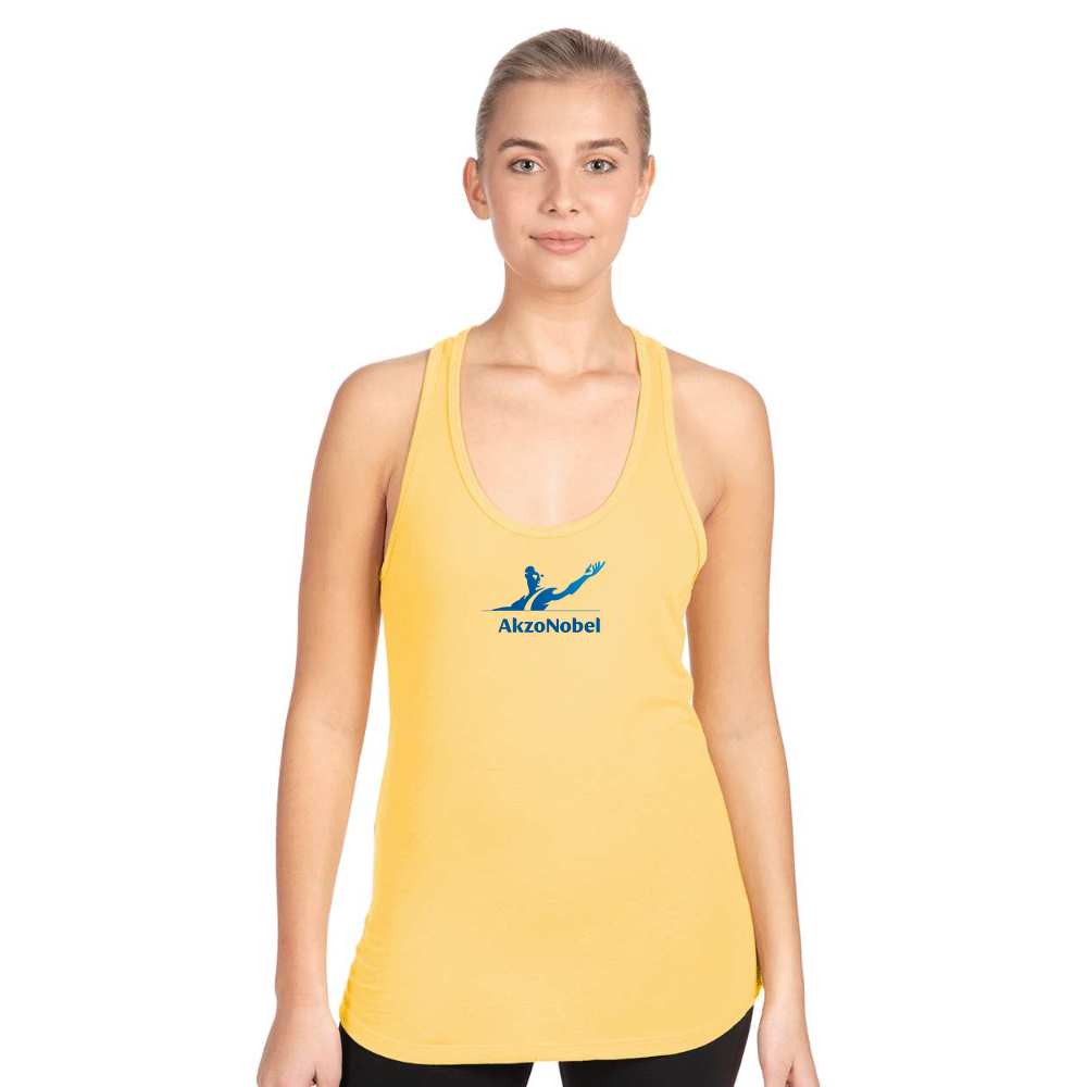 Women's AkzoNobel Logo Next Level Ideal Racerback Tank