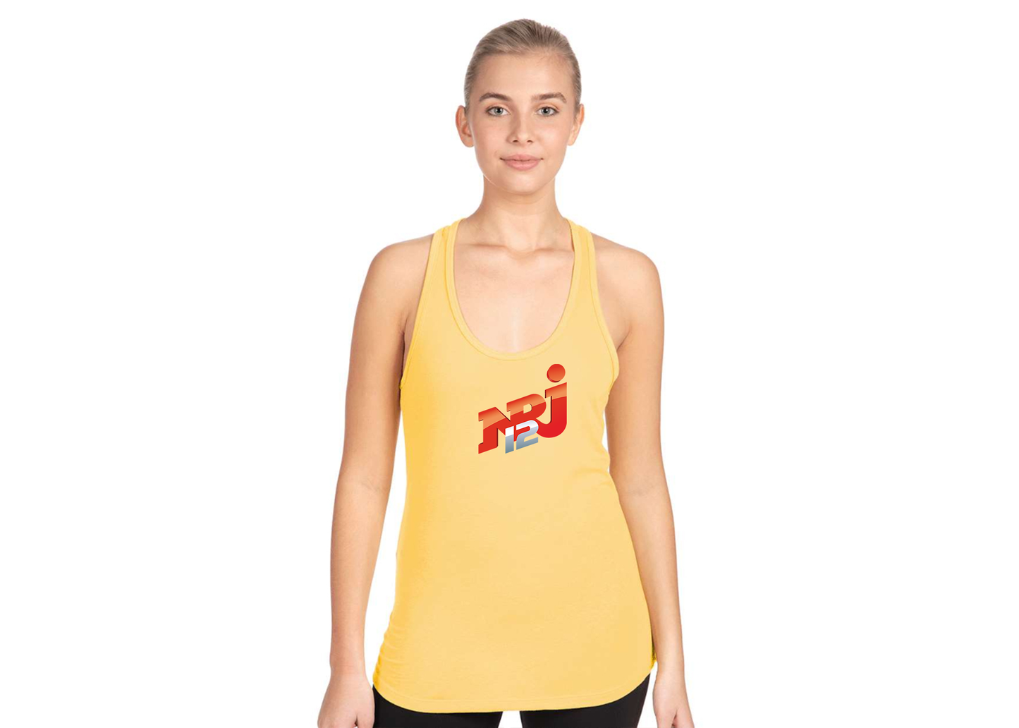 Women's NRJ 12 Logo Next Level Ideal Racerback Tank
