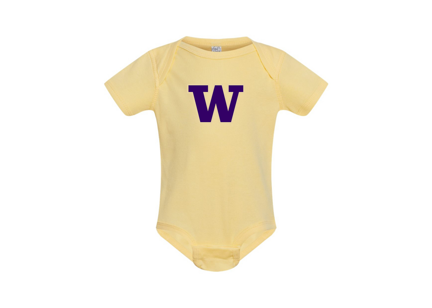Washington Huskies Rabbit Skins Infant Baby Rib Bodysuit