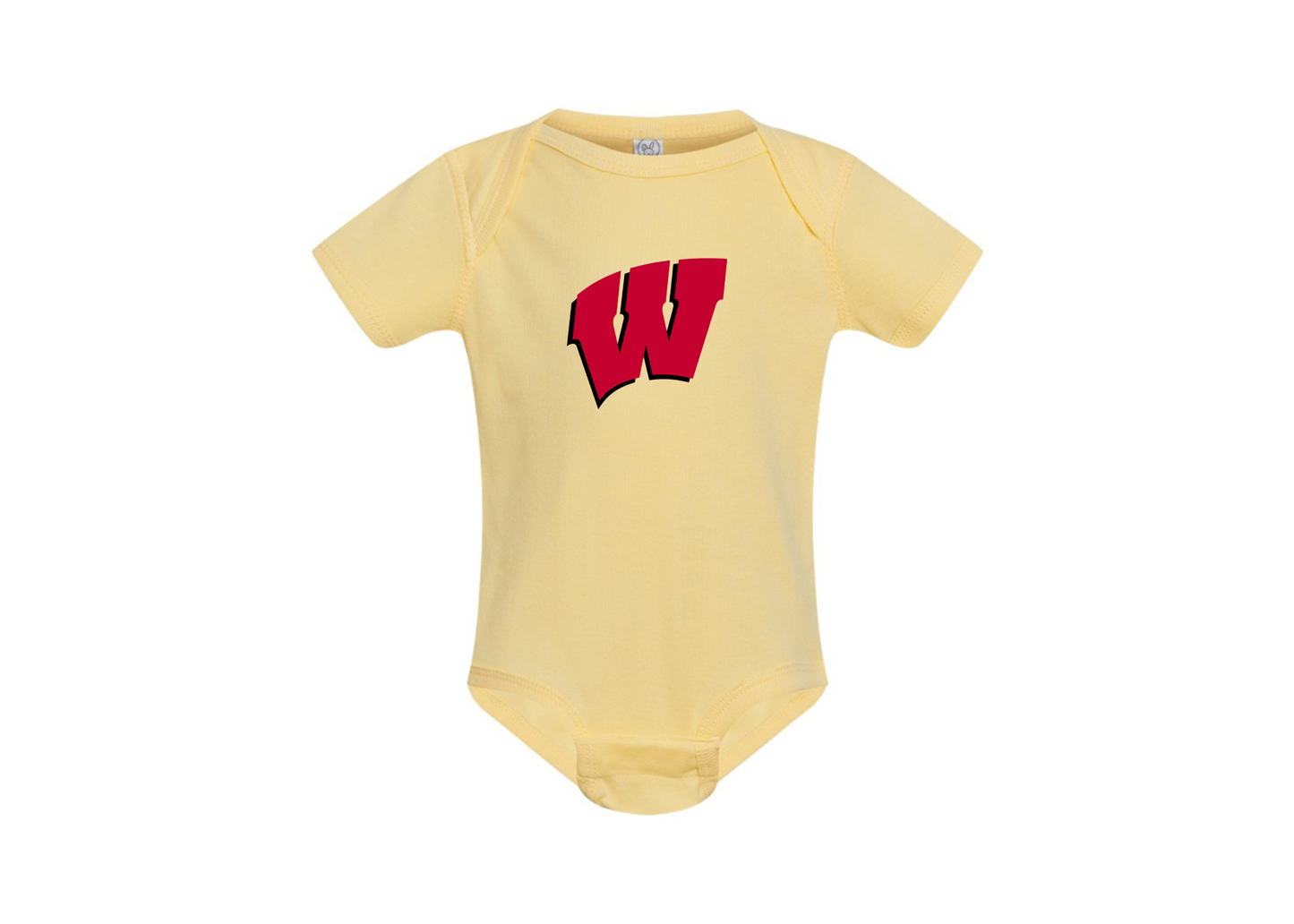 Wisconsin Badgers Rabbit Skins Infant Baby Rib Bodysuit