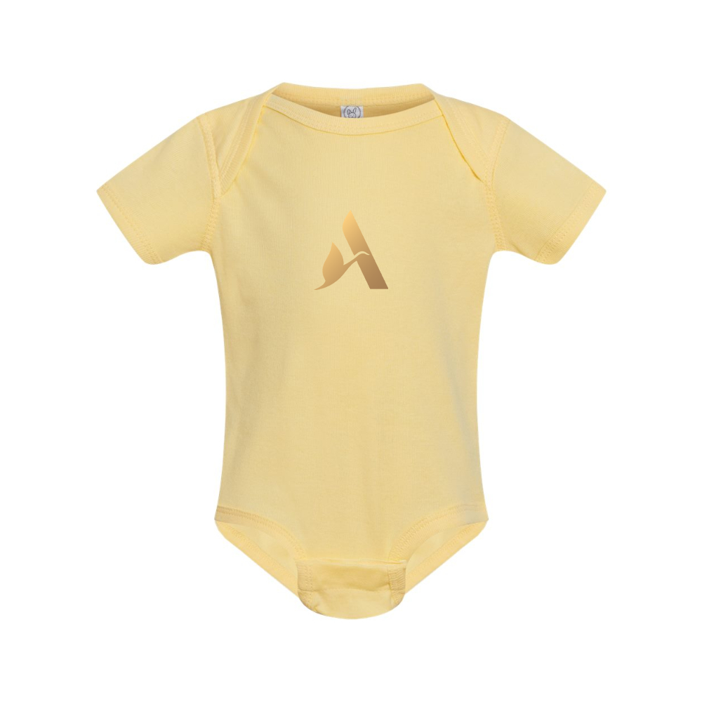 Accor Golden Logo Rabbit Skins Infant Baby Rib Bodysuit