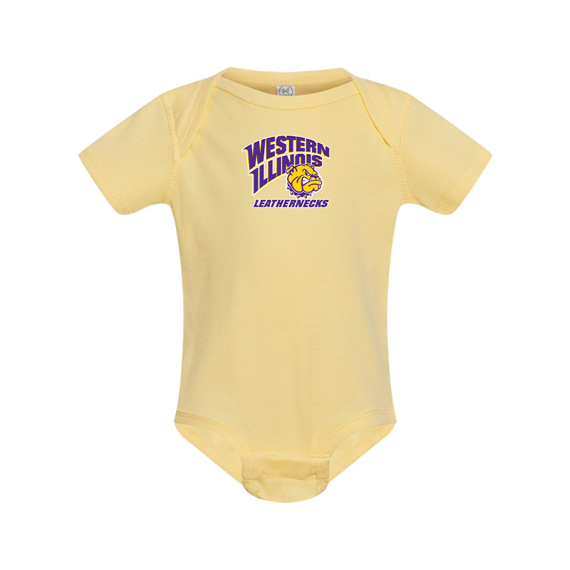 Western Illinois Leathernecks Rabbit Skins Infant Baby Rib Bodysuit