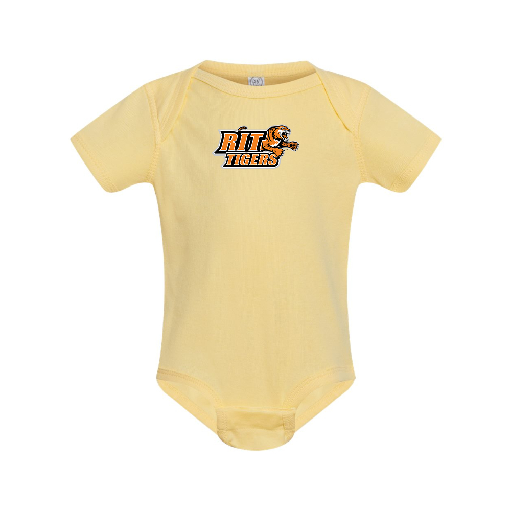 RIT Tigers Logo Rabbit Skins Infant Baby Rib Bodysuit