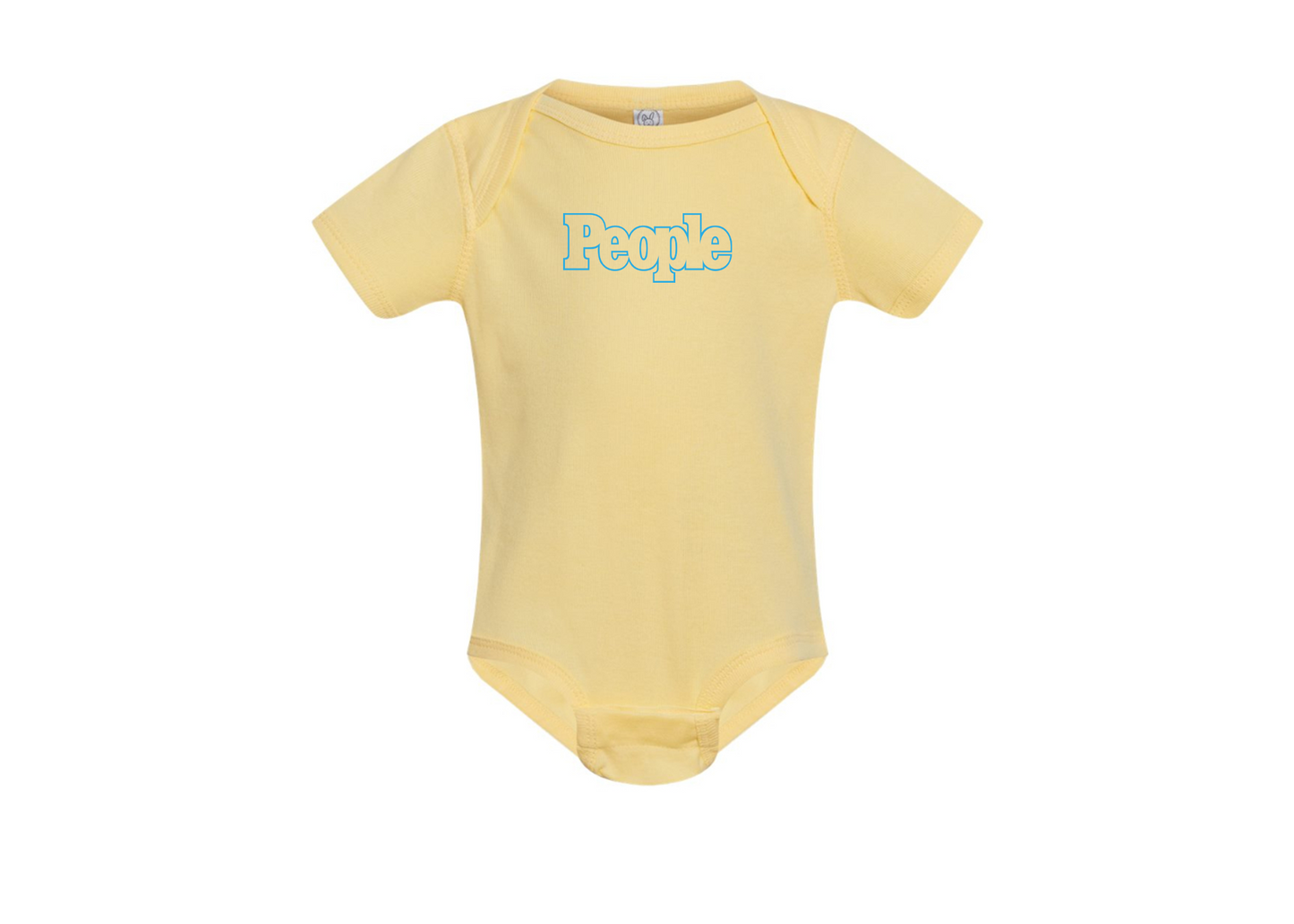 People Magazine Logo Rabbit Skins Infant Baby Rib Bodysuit