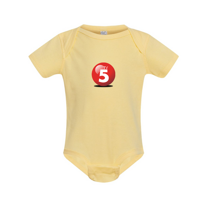 ABC TV5 Logo Rabbit Skins Infant Baby Rib Bodysuit