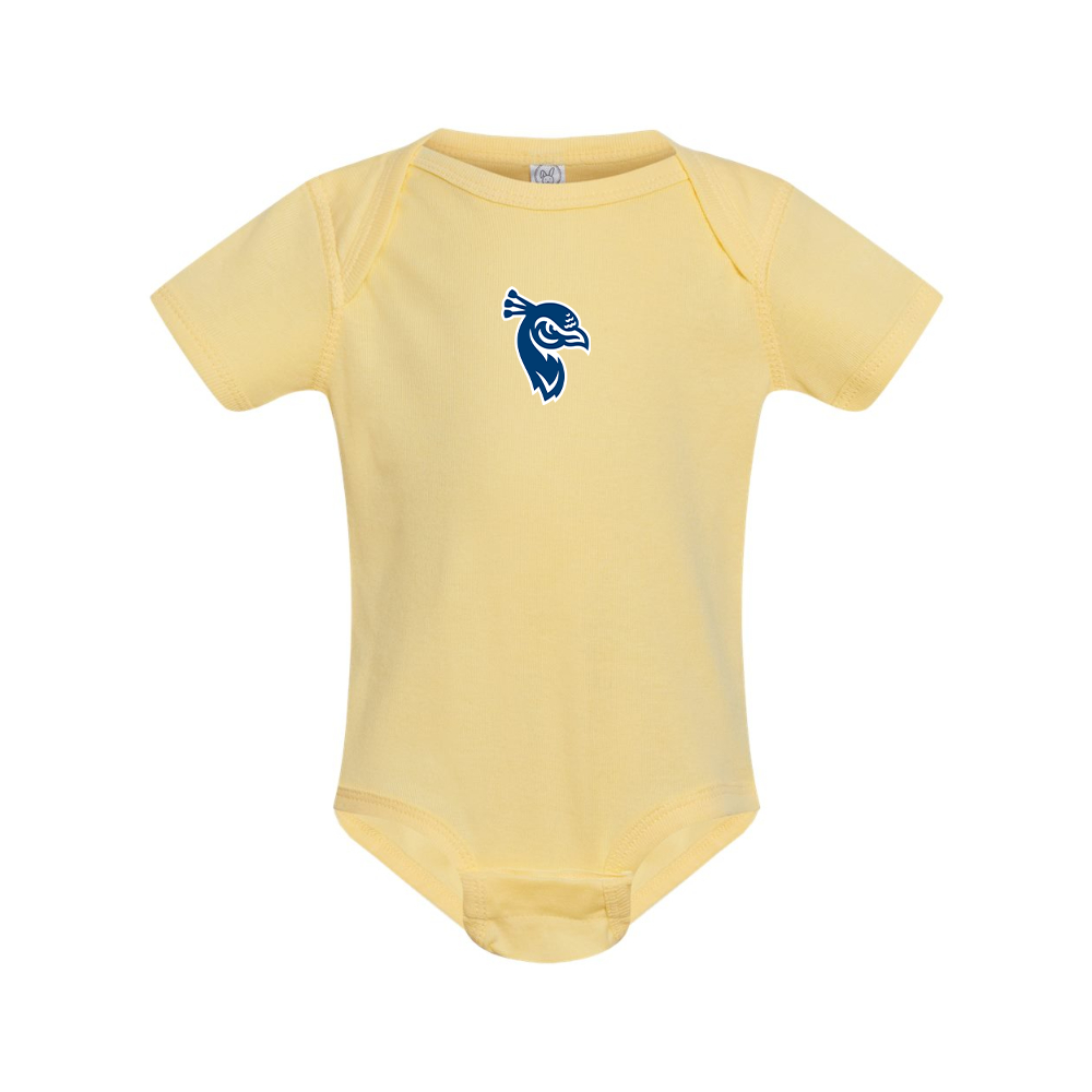 Saint Peters Peacocks Logo  Rabbit Skins Infant Baby Rib Bodysuit