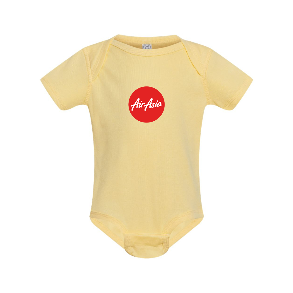 Air Asia Logo  Rabbit Skins Infant Baby Rib Bodysuit