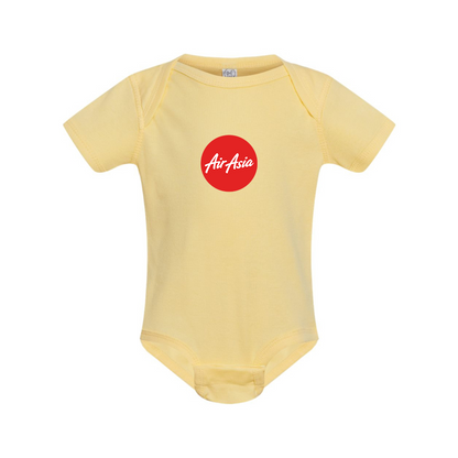 Air Asia Logo  Rabbit Skins Infant Baby Rib Bodysuit
