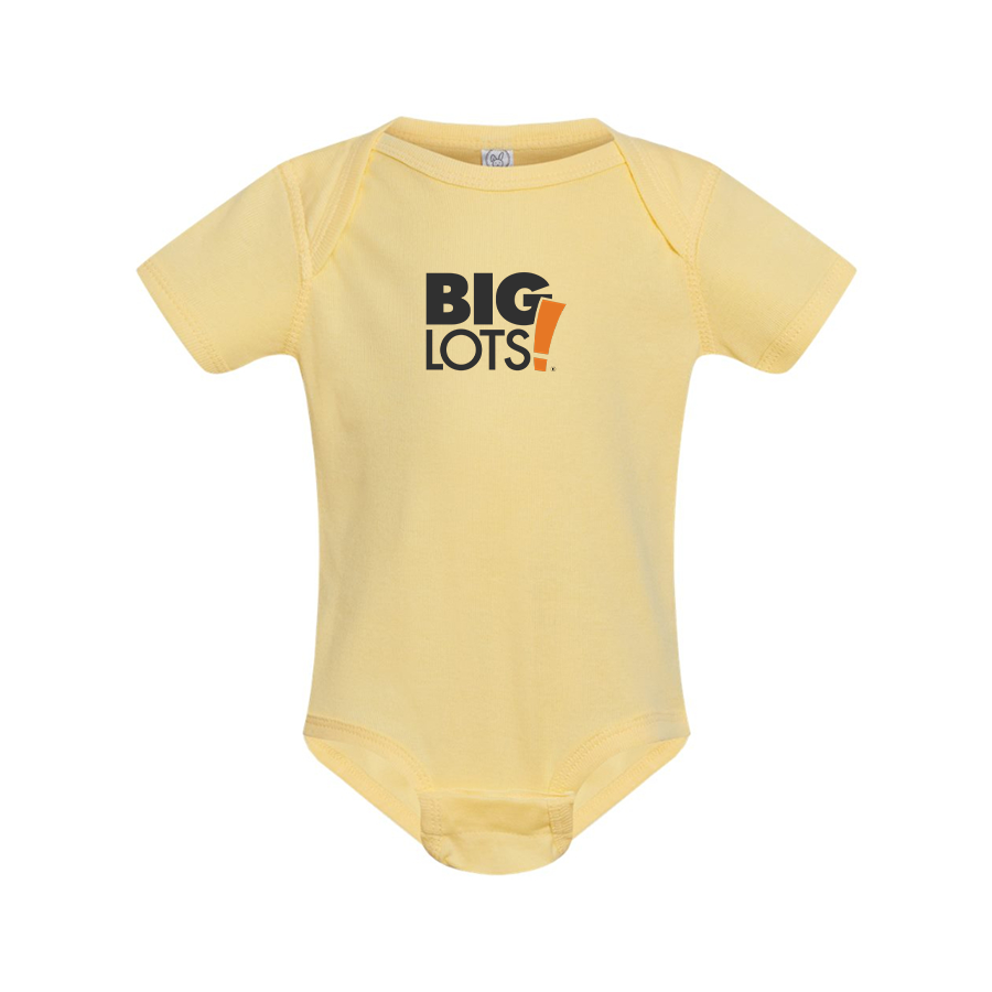 Big Lots Logo Rabbit Skins Infant Baby Rib Bodysuit