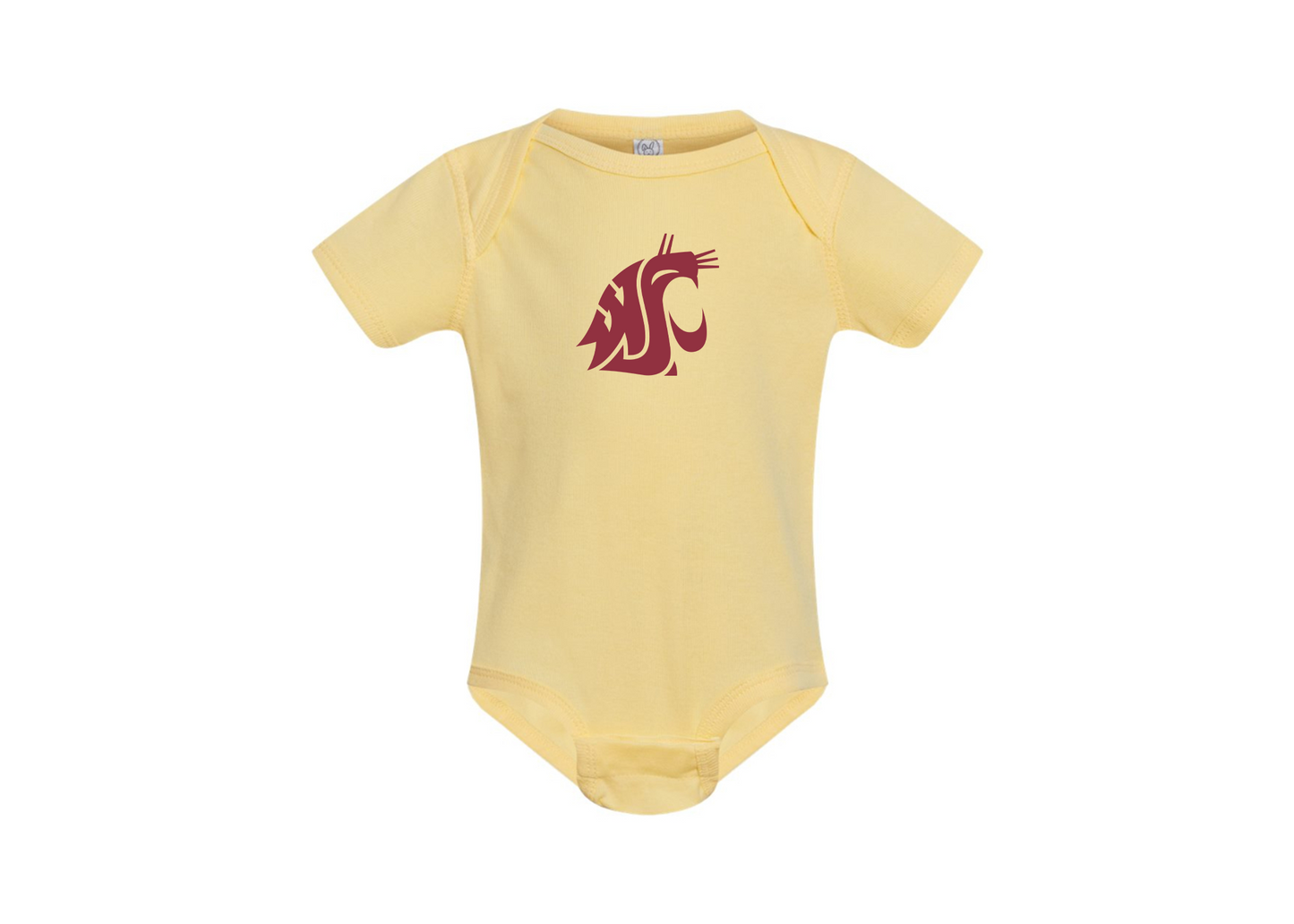 Washington State Cougars Rabbit Skins Infant Baby Rib Bodysuit