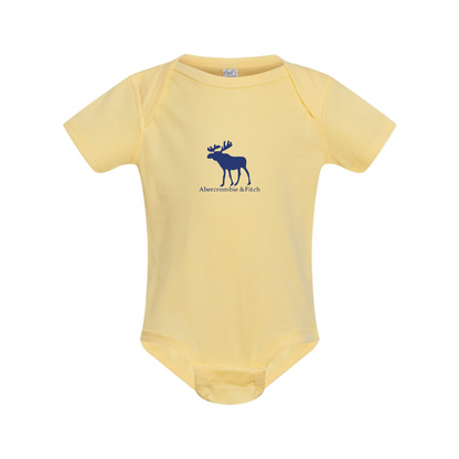 Abercrombie & Fitch Moose Logo  Rabbit Skins Infant Baby Rib Bodysuit