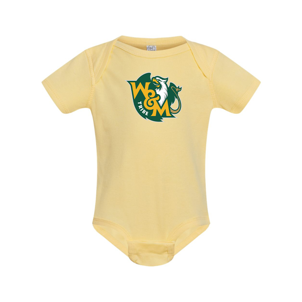 William and Mary Tribe Rabbit Skins Infant Baby Rib Bodysuit