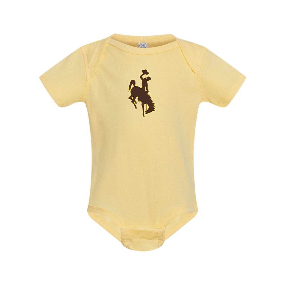 Wyoming Cowboys Rabbit Skins Infant Baby Rib Bodysuit