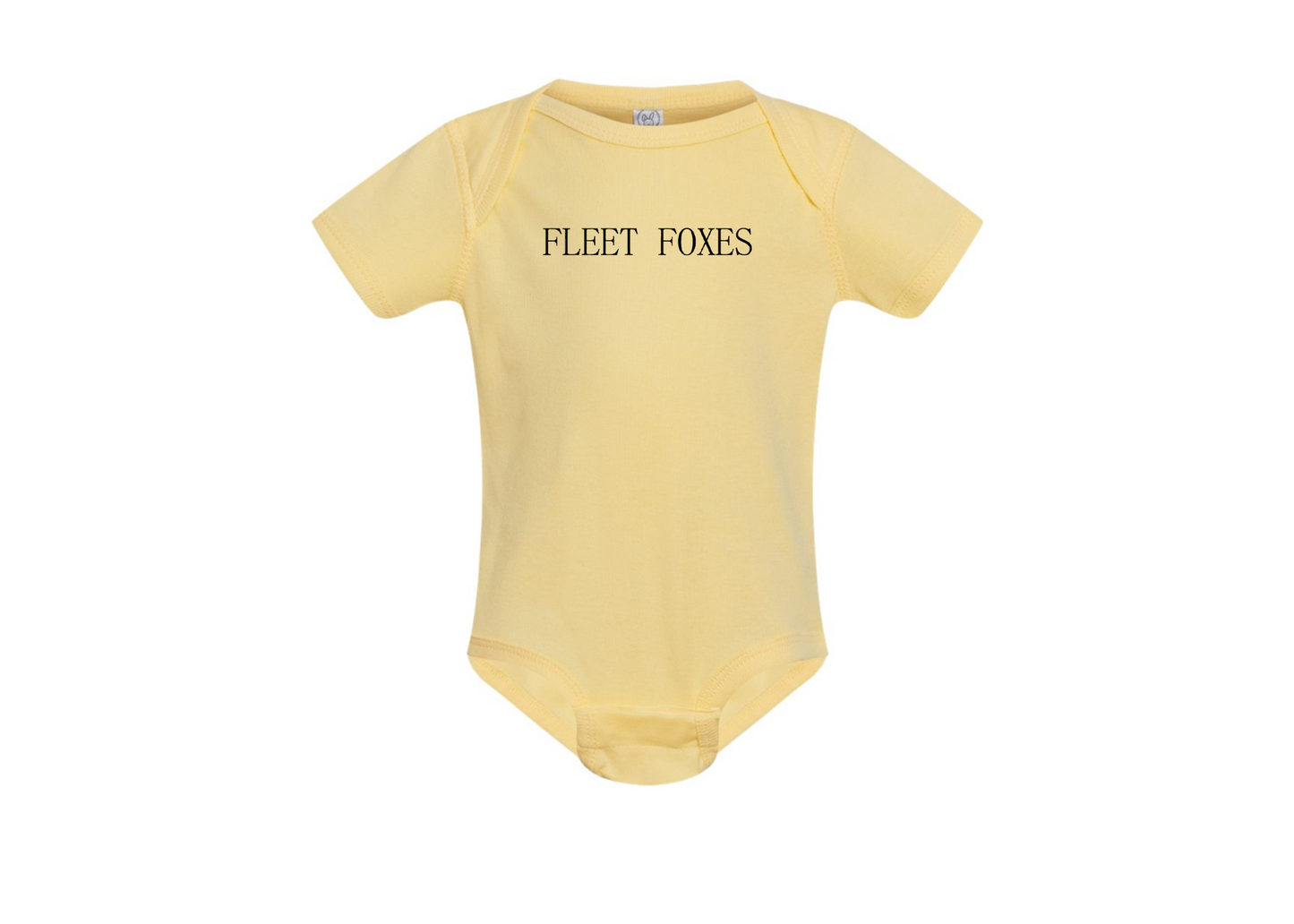 Fleet Foxes Logo  Rabbit Skins Infant Baby Rib Bodysuit