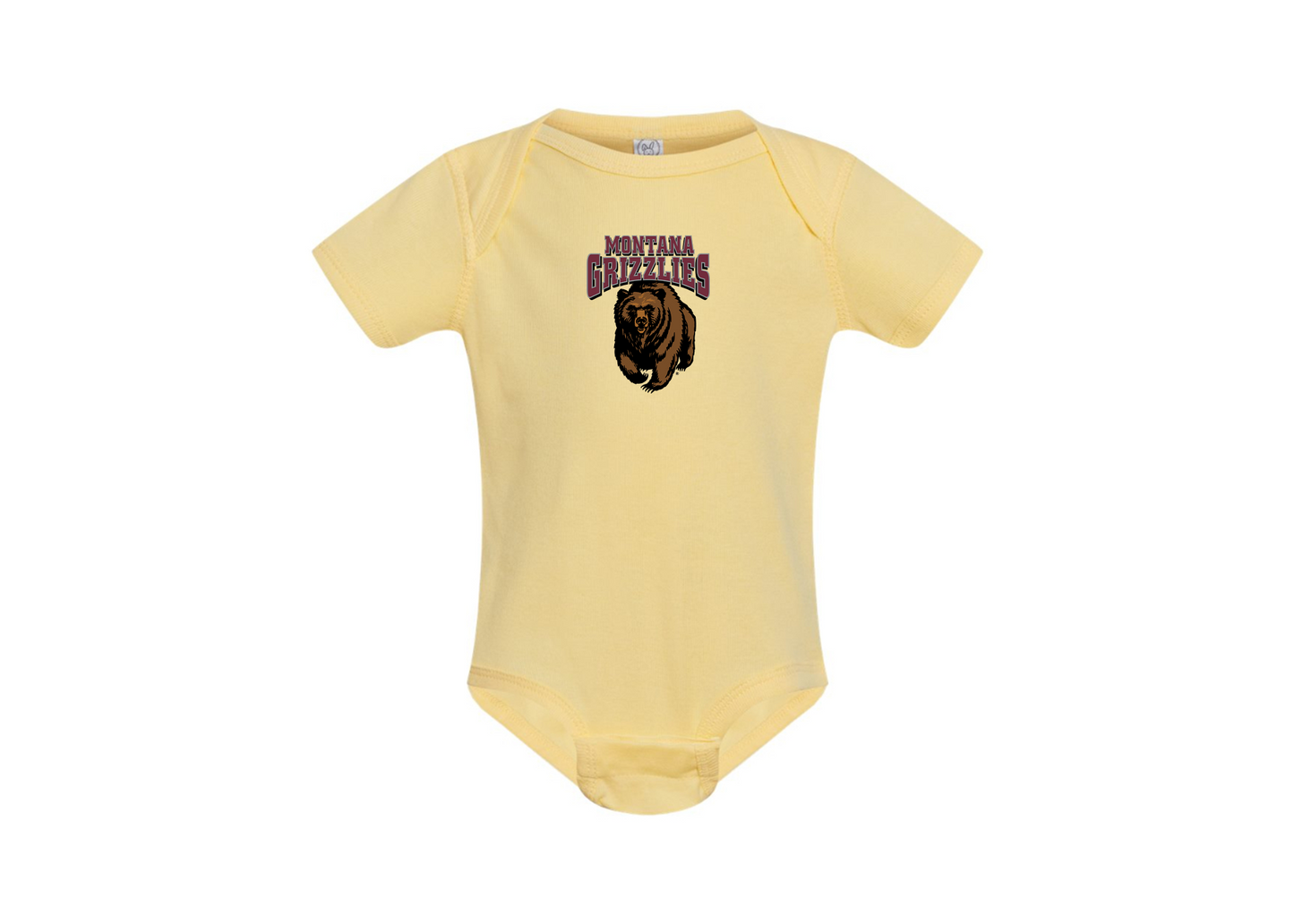 Montana Grizzliesl Rabbit Skins Infant Baby Rib Bodysuit