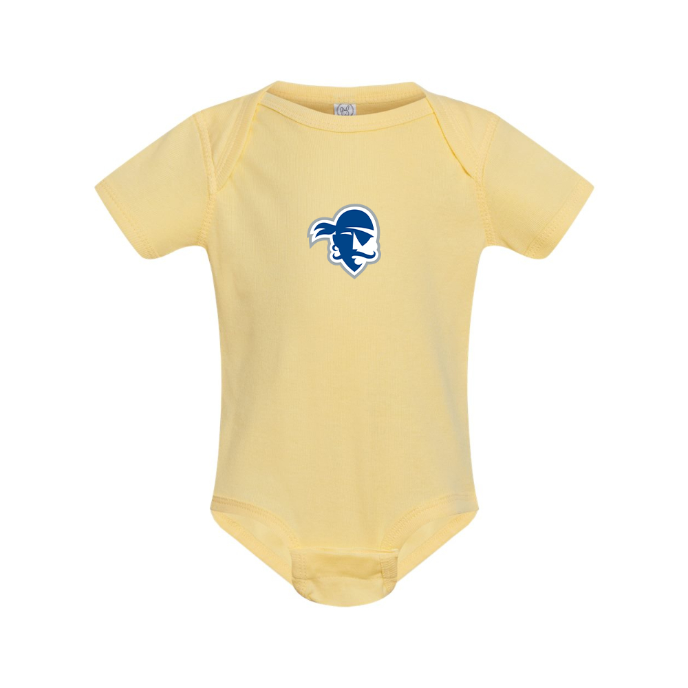 Seton Hall Pirates Logo  Rabbit Skins Infant Baby Rib Bodysuit