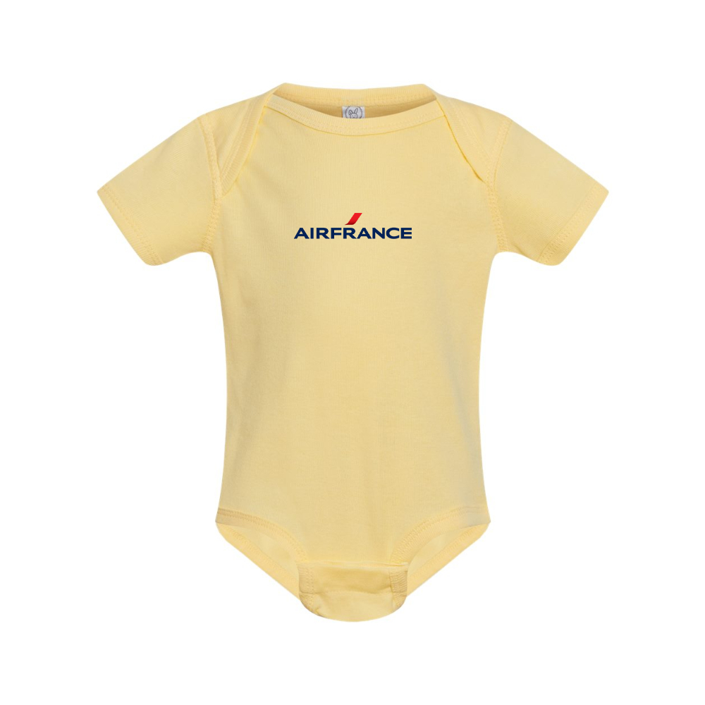 Air France Logo Rabbit Skins Infant Baby Rib Bodysuit