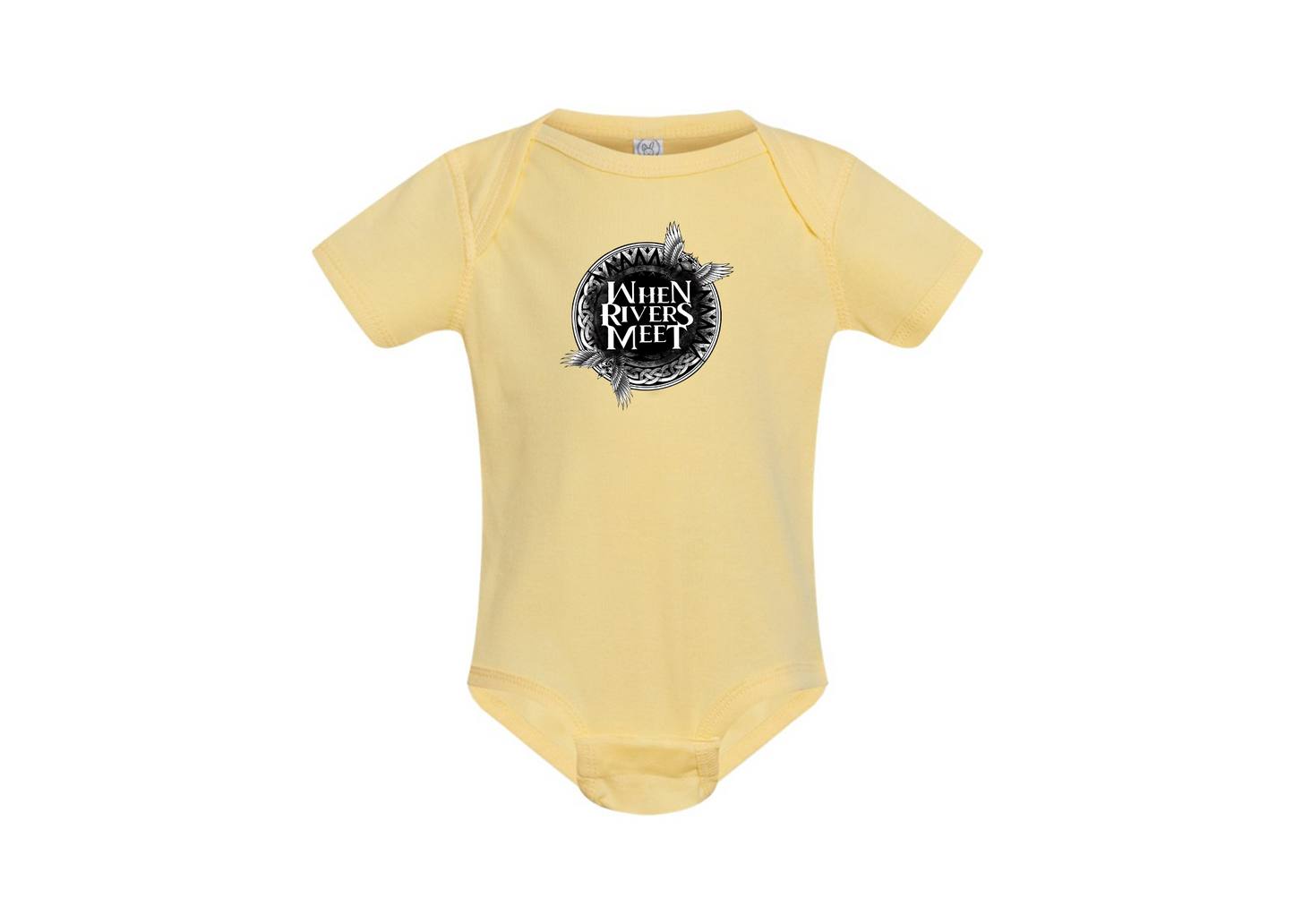 When Rivers Meet Rabbit Skins Infant Baby Rib Bodysuit