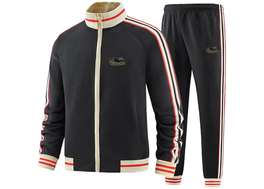 Men's Wisconsin Milwaukee Panthers Tracksuit with Bold Striped Accents and Zippered Front Athletic Wear