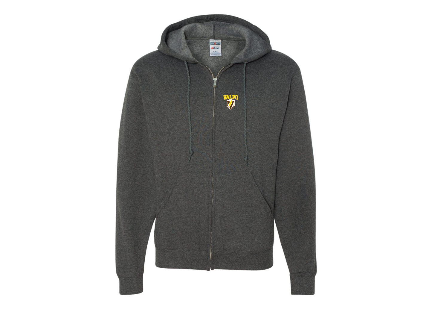 Men's Valparaiso Crusaders JERZEES NuBlend Full-Zip Hooded Sweatshirt