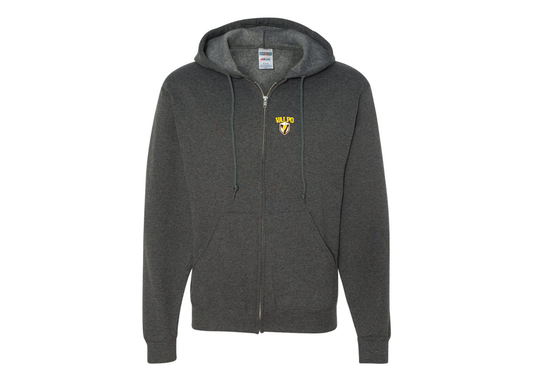 Men's Valparaiso Crusaders JERZEES NuBlend Full-Zip Hooded Sweatshirt