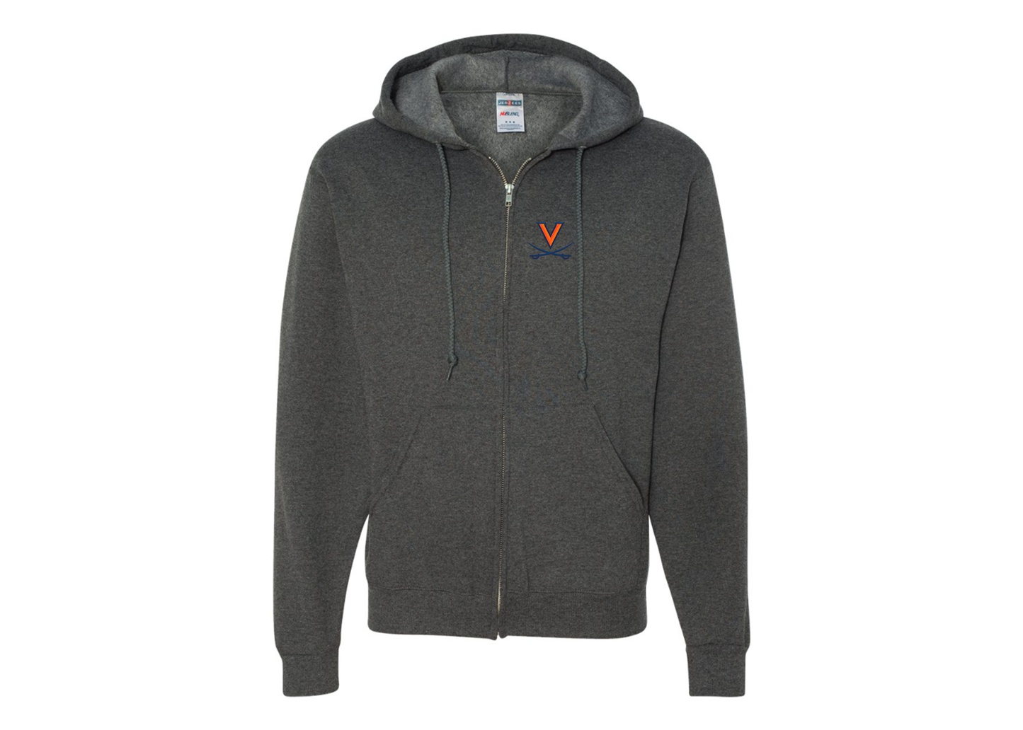 Men's Virginia Cavaliers JERZEES NuBlend Full-Zip Hooded Sweatshirt