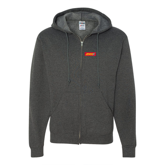 Men's Advance Auto Parts Logo JERZEES NuBlend Full-Zip Hooded Sweatshirt