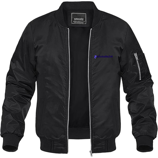 Men's kfzteile24 Logo Lightweight Bomber Jacket Windbreaker Softshell Varsity Jacket Coat