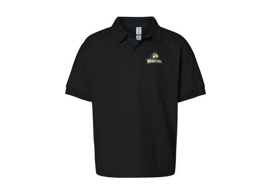 Youth Wright State Raiders Gildan Dry Blend Jersey Polo