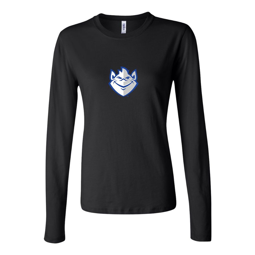 BELLA CANVAS Women’s Saint Louis Billikens Logo Jersey Long Sleeve Tee
