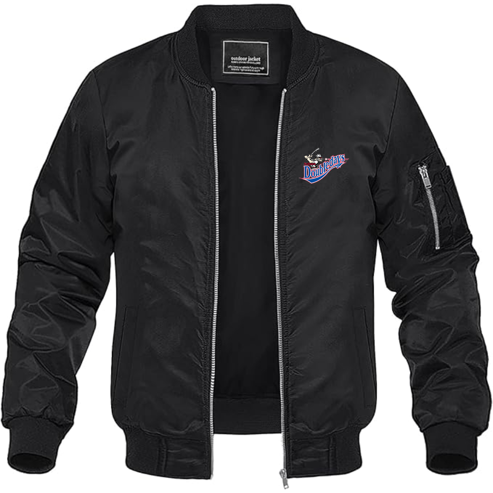 Men's Auburn Doubledays Logo Lightweight Bomber Jacket Windbreaker Softshell Varsity Jacket Coat