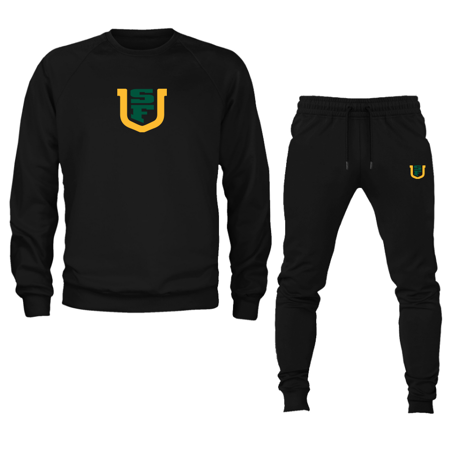 Men's San Francisco Dons Logo Crewneck Sweatshirt Joggers Suit