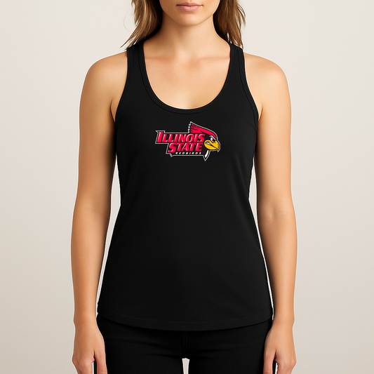 Women's Illinois State Redbirds Logo Next Level Ideal Racerback Tank