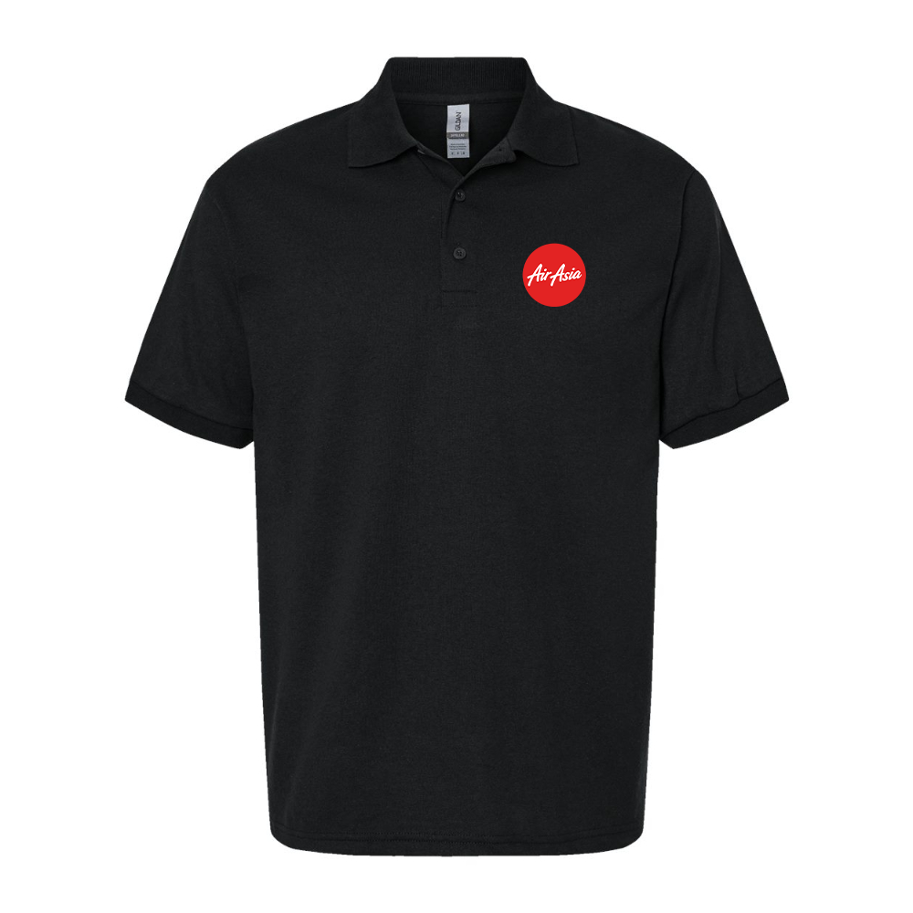 Men's Air Asia Logo Gildan Dry Blend Jersey Polo