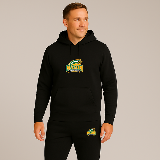 Men's George Mason Patriots Logo Hoodie Joggers Set