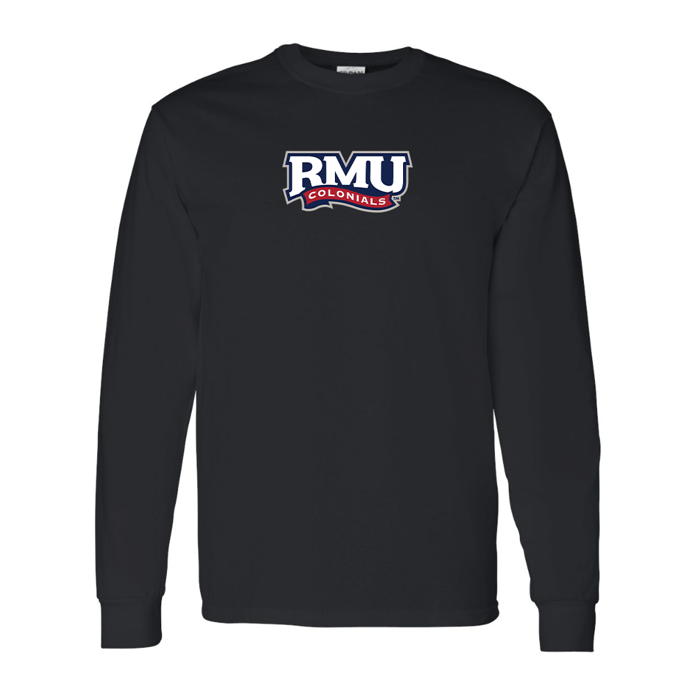 Men's Robert Morris Colonials Logo Gildan Heavy Cotton Long Sleeve T-Shirt