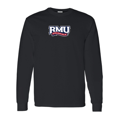 Men's Robert Morris Colonials Logo Gildan Heavy Cotton Long Sleeve T-Shirt