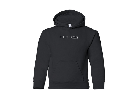 Youth Fleet Foxes Logo Gildan Heavy Blend  Hooded Sweatshirt