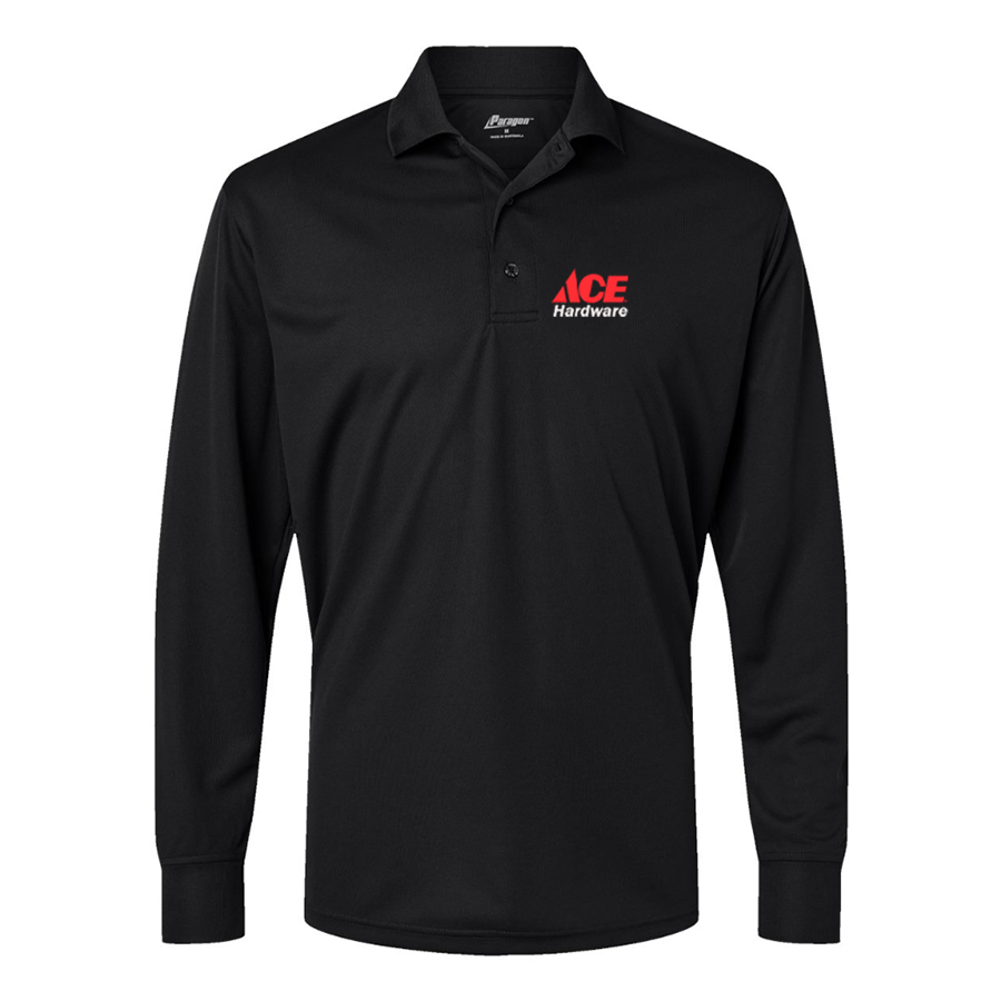 Men's ACE Hardware Logo Paragon Prescott Long Sleeve Polo