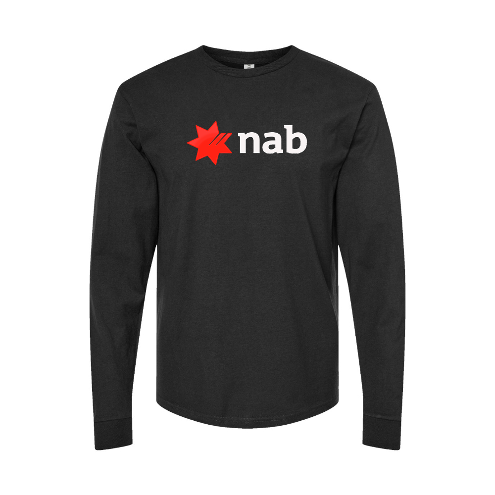Men's NAB (National Australia Bank) Logo Long Sleeve T-Shirt