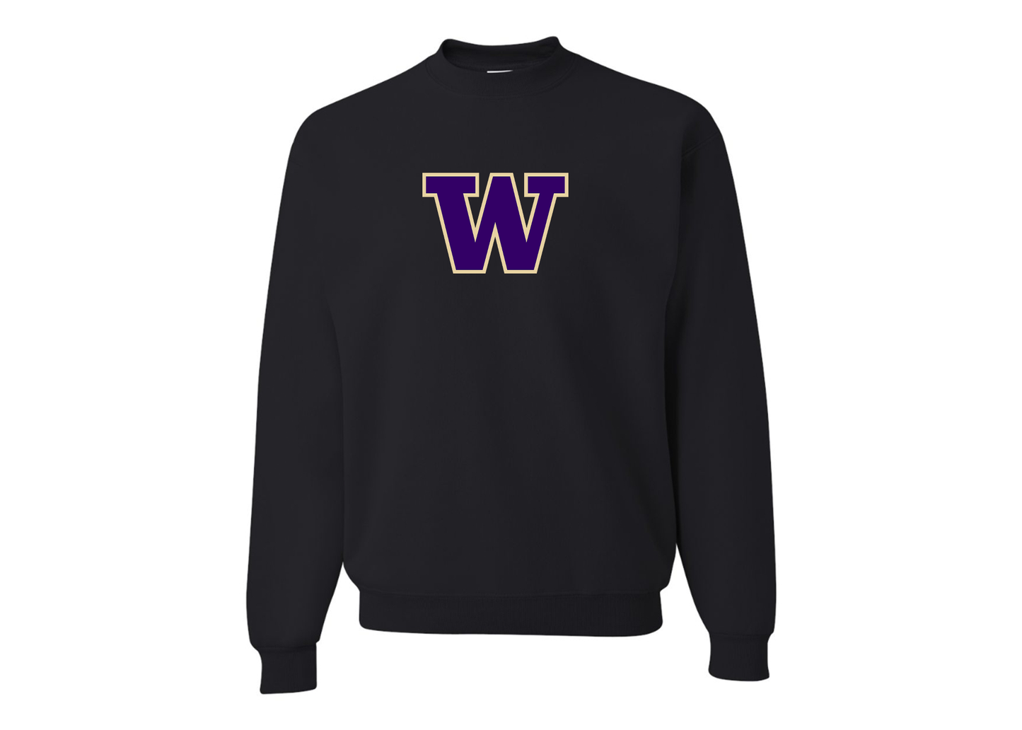 Men's Washington Huskies JERZEES NuBlend Crewneck Sweatshirt