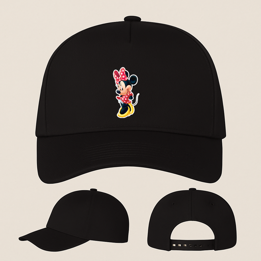 Minnie Mouse Cartoon Five Panel Twill Snapback Cap