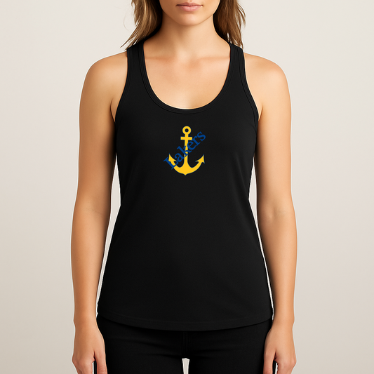 Women's Lake Superior State Lakers Logo Next Level Ideal Racerback Tank